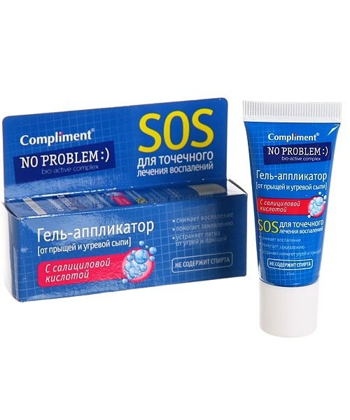 Gel chấm mụn  SOS SALICYLIC Compliment No Problem giảm viêm, mụn