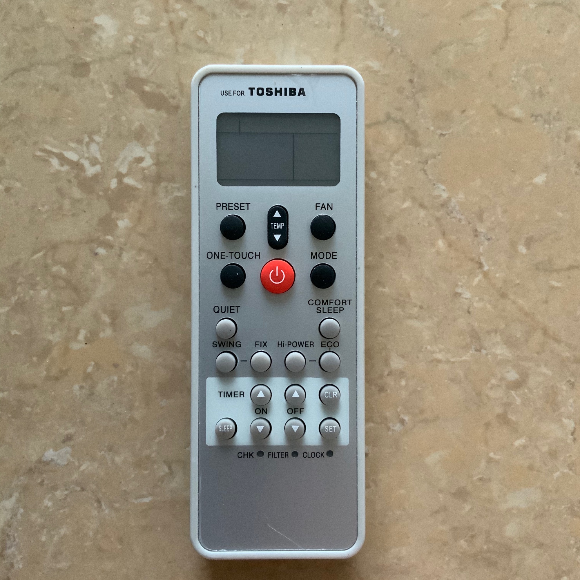 Điều khiển điều hoà Toshiba (mẫu 2)