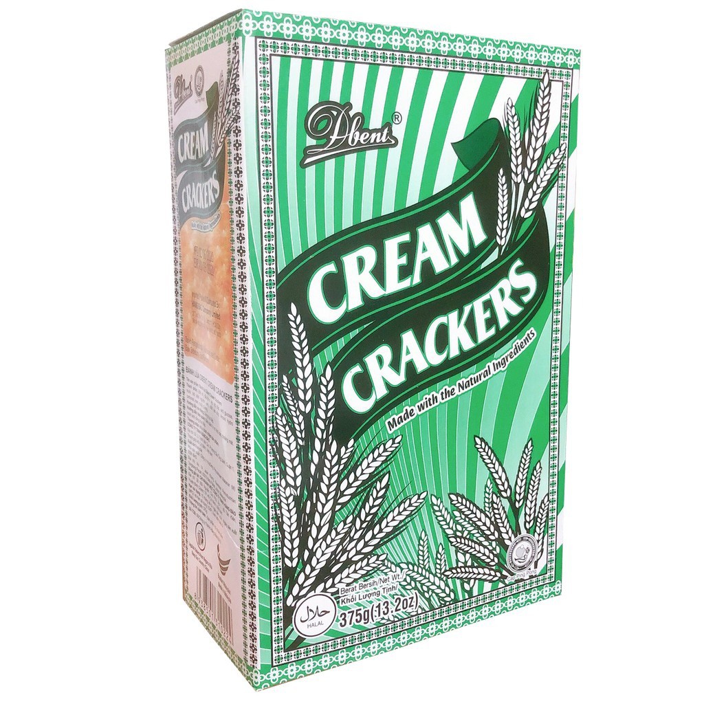 BÁNH ĂN KIÊNG LÚA LẠT DBENT CREAM CRACKERS HỘP 375G