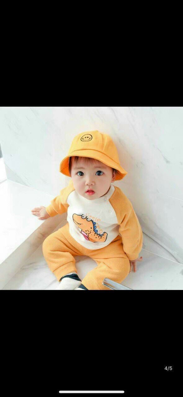 Bộ nỉ khủng long cho bé