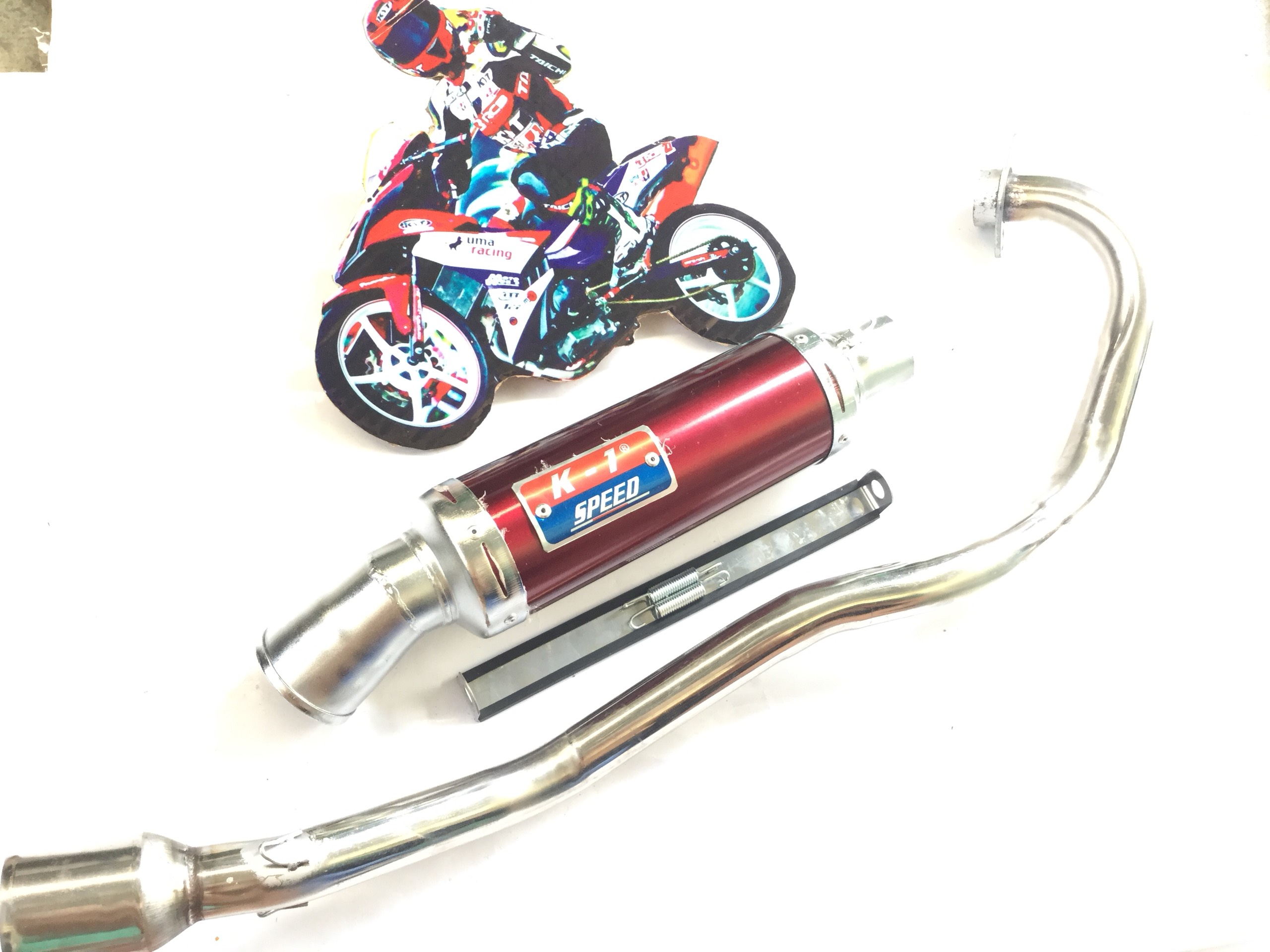 Pô độ k1 đỏ - Cổ Pô Lắp Exciter 150