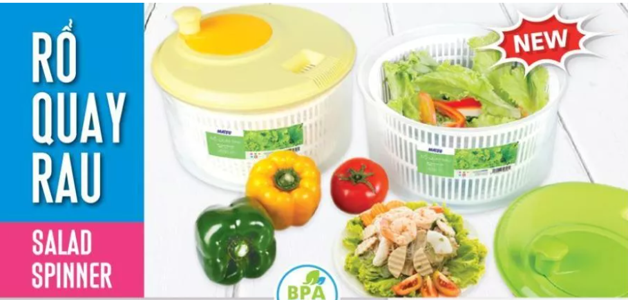 BỘ RỔ QUAY RAU LỚN DUY TÂN- HÀNG MỚI