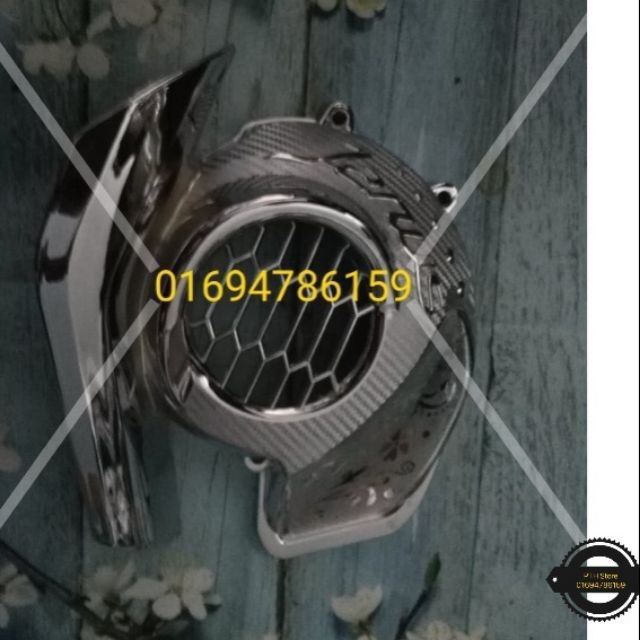 ốp quạt gió mạ crom xe Yamaha JANUS