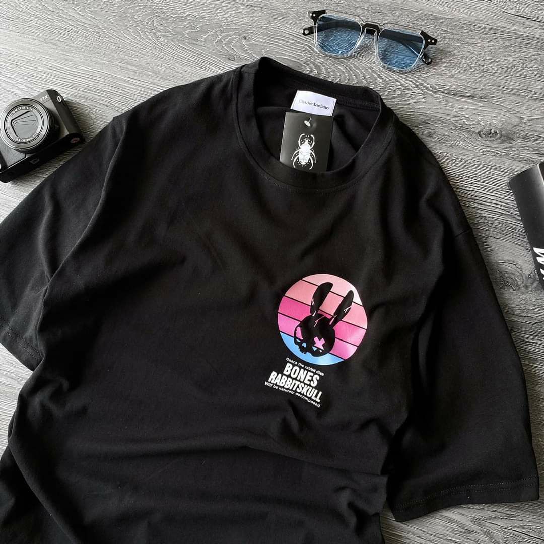 Áo thun TAY NGẮN Thỏ Bones Rabbitskull (TAY LỠ IB)