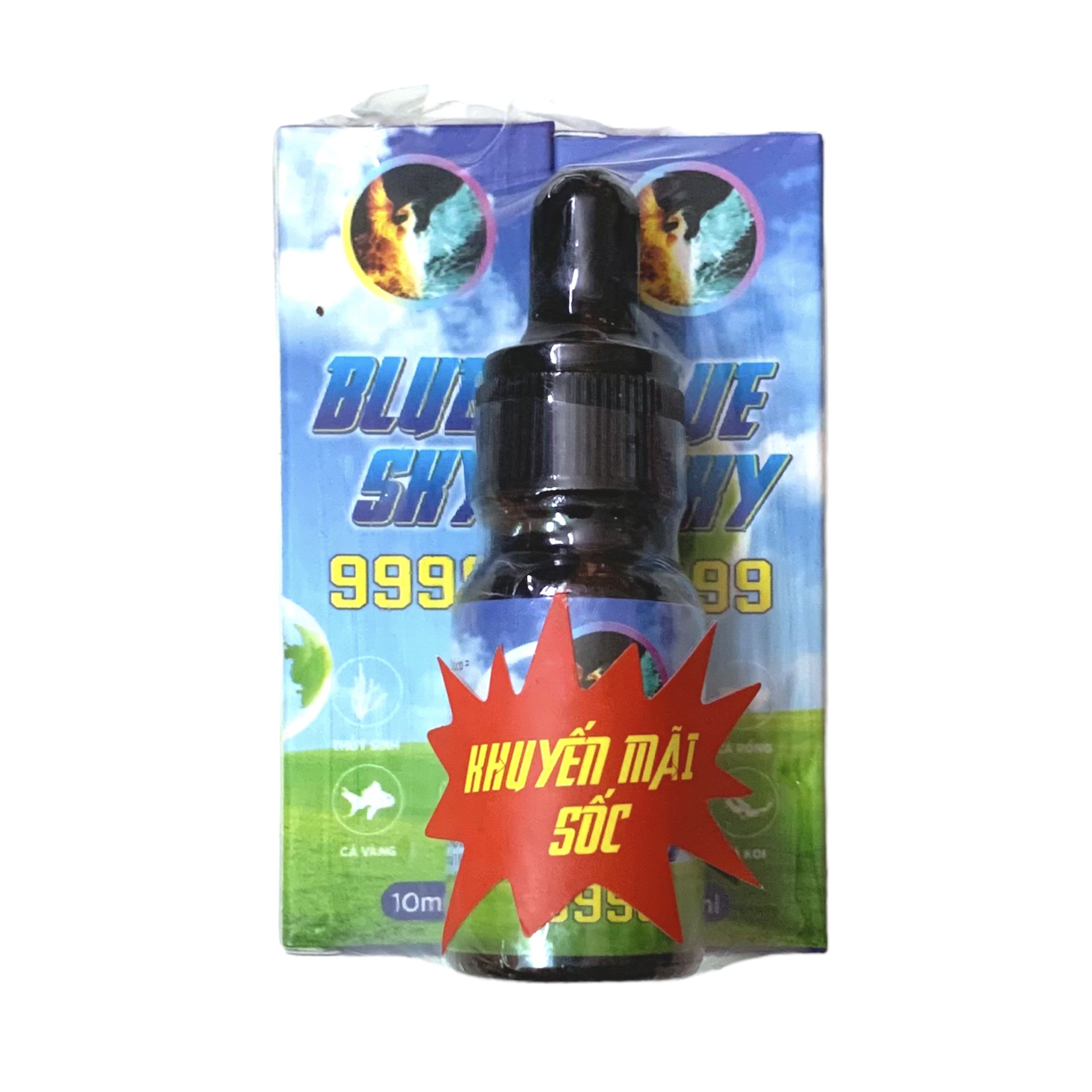 Blue sky 9999 10ml xử lý túm lắc, nấm cho cá cảnh, cá 7 màu, cá koi,...