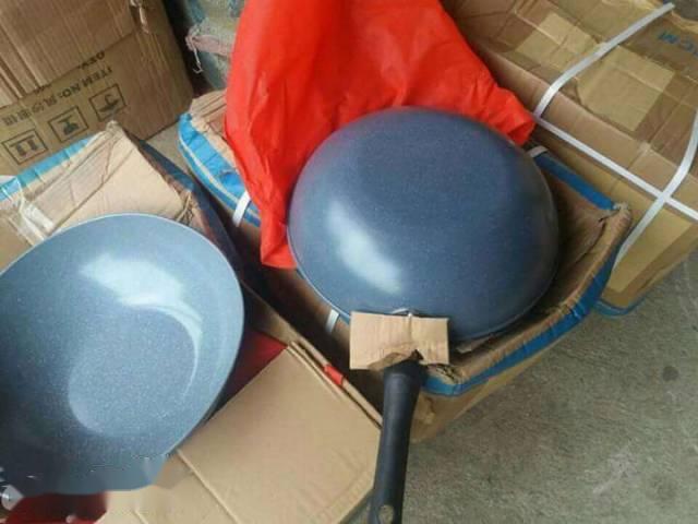 Chảo Đá Hoa Cương Chống Dính, Chảo Đá Sâu Lòng 32cm Dùng Được Cho Các Loại Bếp.