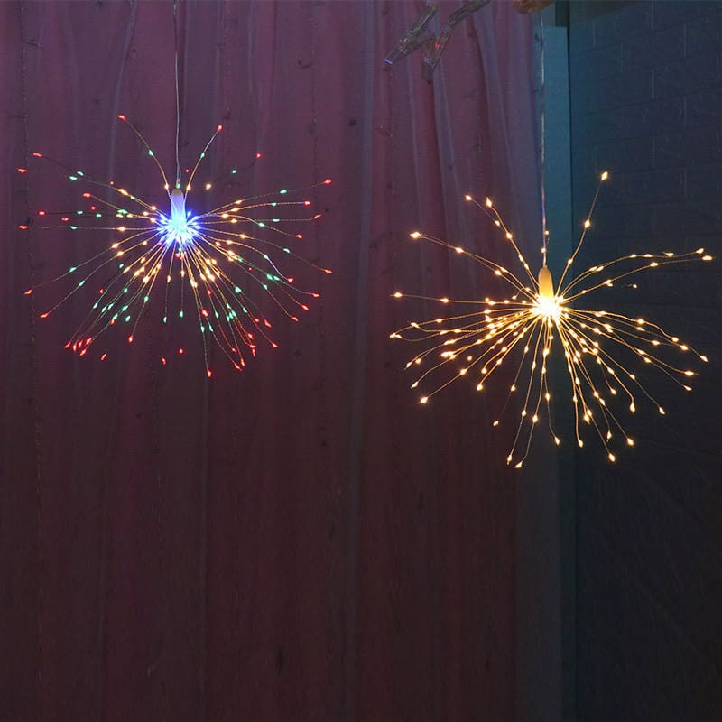 ĐÈN LED HÌNH PHÁO HOA ĐỦ MÀU - FIREWORK - LOẠI 100 LED