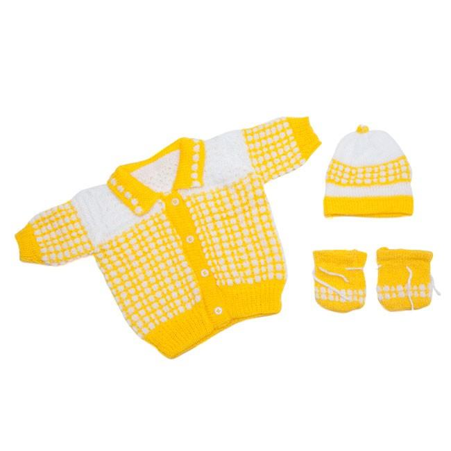 [HCM]Combo áo len+vớ tay+nón sơ sinh đến 3 tháng