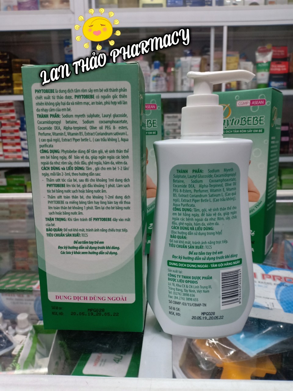 [250ml] DUNG DỊCH TẮM RÔM SẢY CHO BÉ PHYTOBEBE