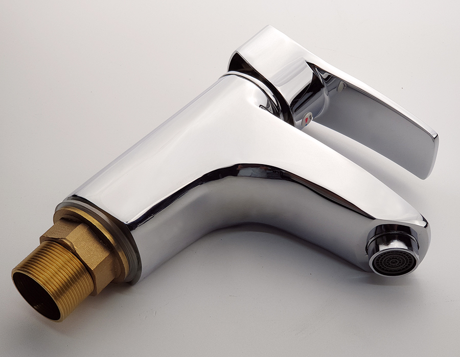 Vòi lavabo nóng lạnh Đồng mạ Chrome Eurolife EL-4002 (Trắng bạc)