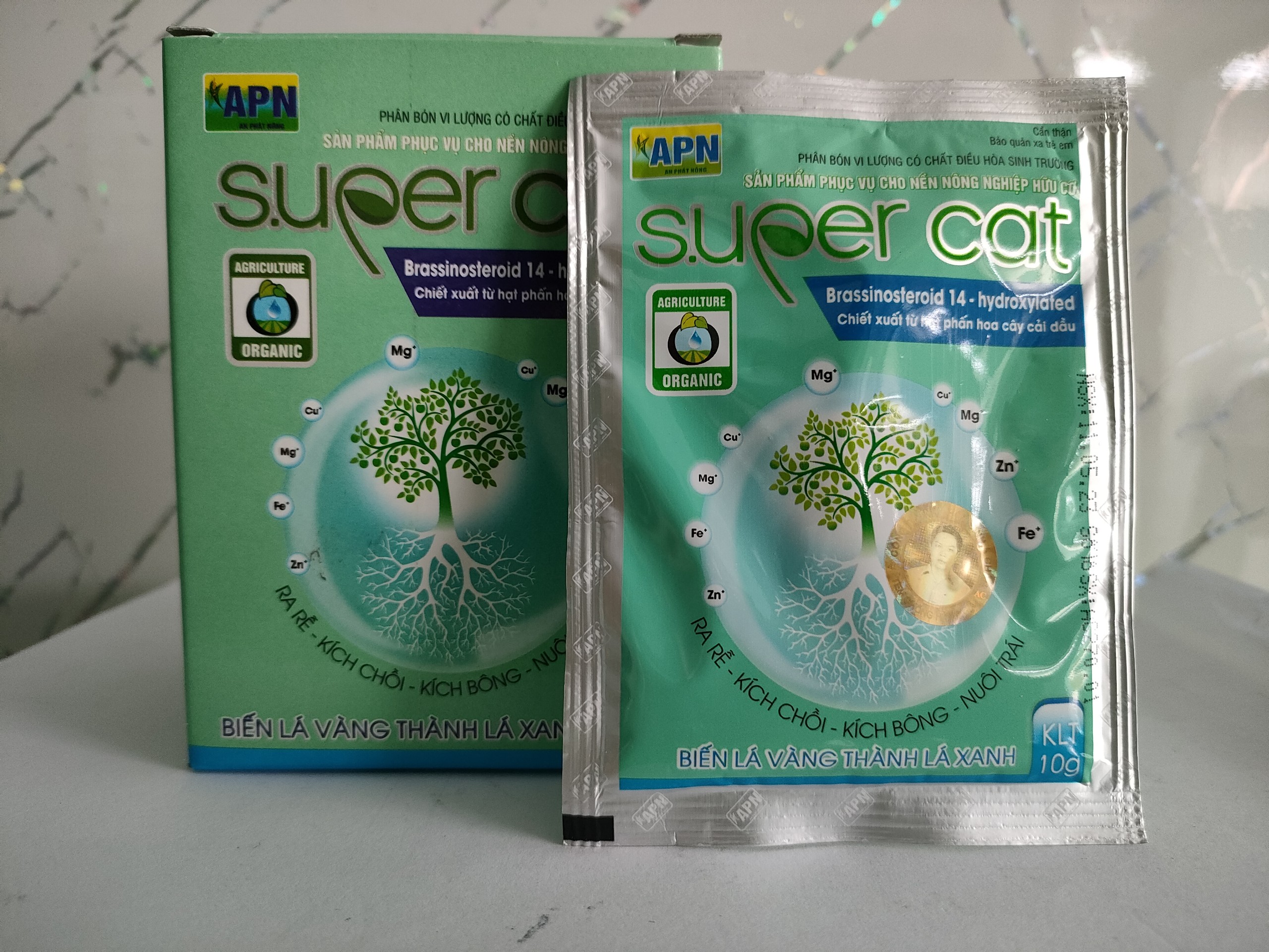Phân bón vi lượng super cat - combo 5 gói - vtnn nông phú t86