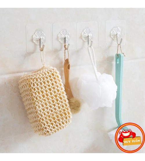 [GIAO HÀNG CỰC NHANH] COMBO 20 MÓC TREO ĐỒ TRONG SUỐT DÁN TƯỜNG CHỊU LỰC SIÊU DÍNH - BÁM CHẮC TRÊN MỌI CHẤT LIỆU, CHỊU LỰC ĐẾN 10KG - 20 MÓC DÁN TƯỜNG TREO QUẦN ÁO ĐỒ DÙNG NHÀ BẾP NHÀ TẮM SIÊU TIỆN ÍCH