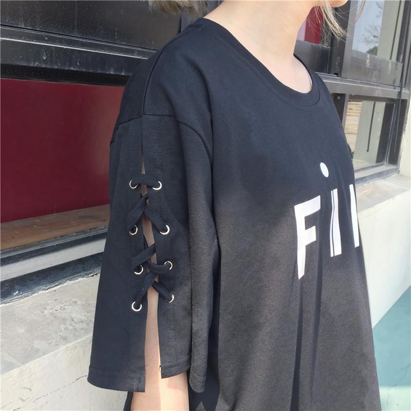 Áo Thun Cotton Tay Lỡ FIN Đen Cá Tính