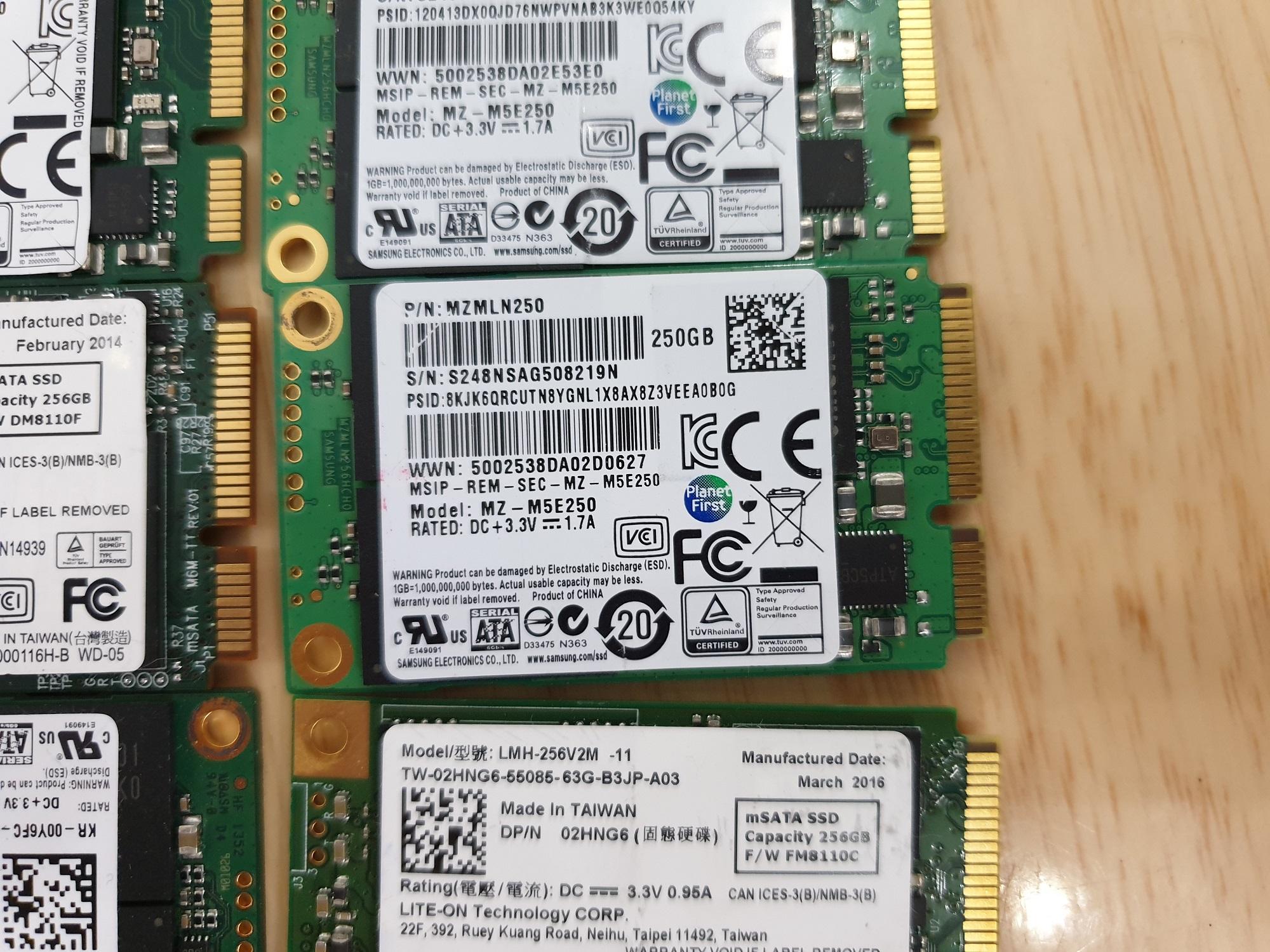 SSD mSata 256gb, Zin Tháo Máy Nhập USA