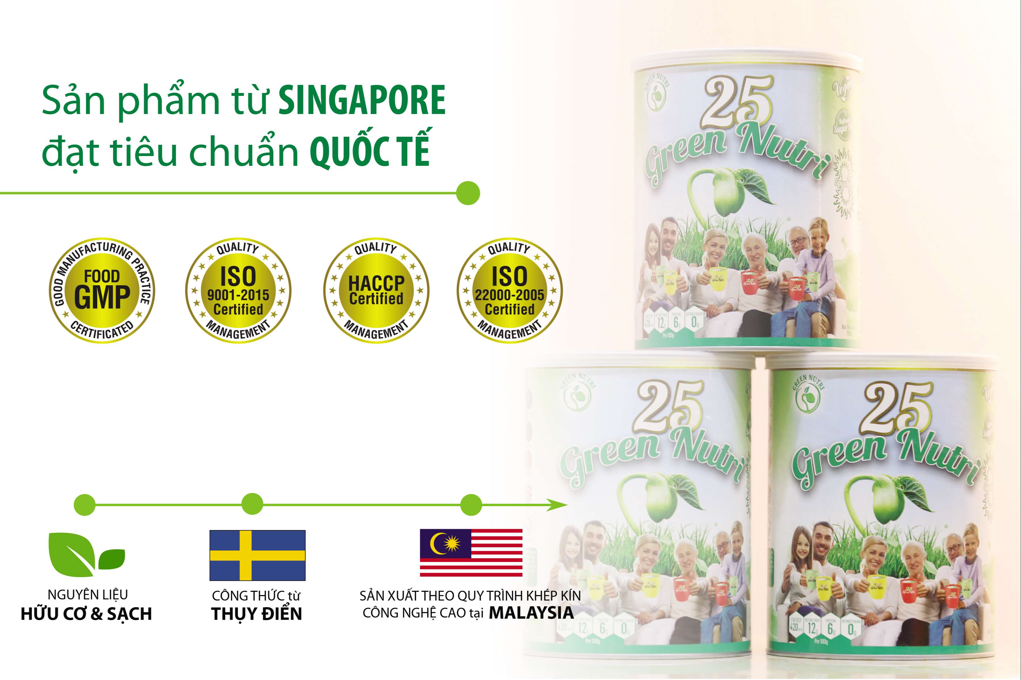 Sữa Hạt Nhập Khẩu 25 Green Nutri - Dạng Lon(750gr)