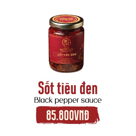 [San Fu Lou] Sốt Tiêu Đen (240gr)