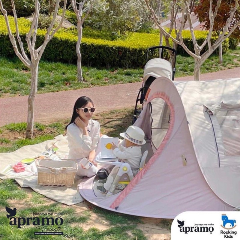 ( BH CHÍNH HÃNG - FULL PHỤ KIỆN- TẶNG 1 EHON) Ghế ăn dặm gấp gọn Flippa Apramo 2022 full box