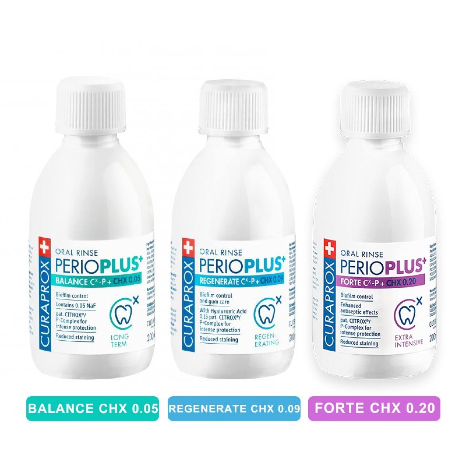 [VIÊM LỢI-VIÊM NƯỚU, NHA CHU] Nước súc miệng sát khuẩn Curaprox Perio Plus 10ml 200ml