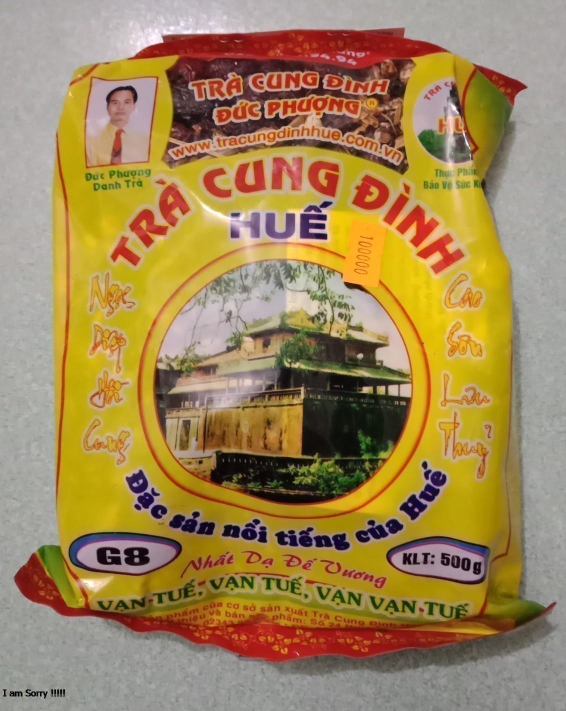 3 gói x 500g Trà Cung Đình Huế G8 ( tổng cộng 1,5 kg )
