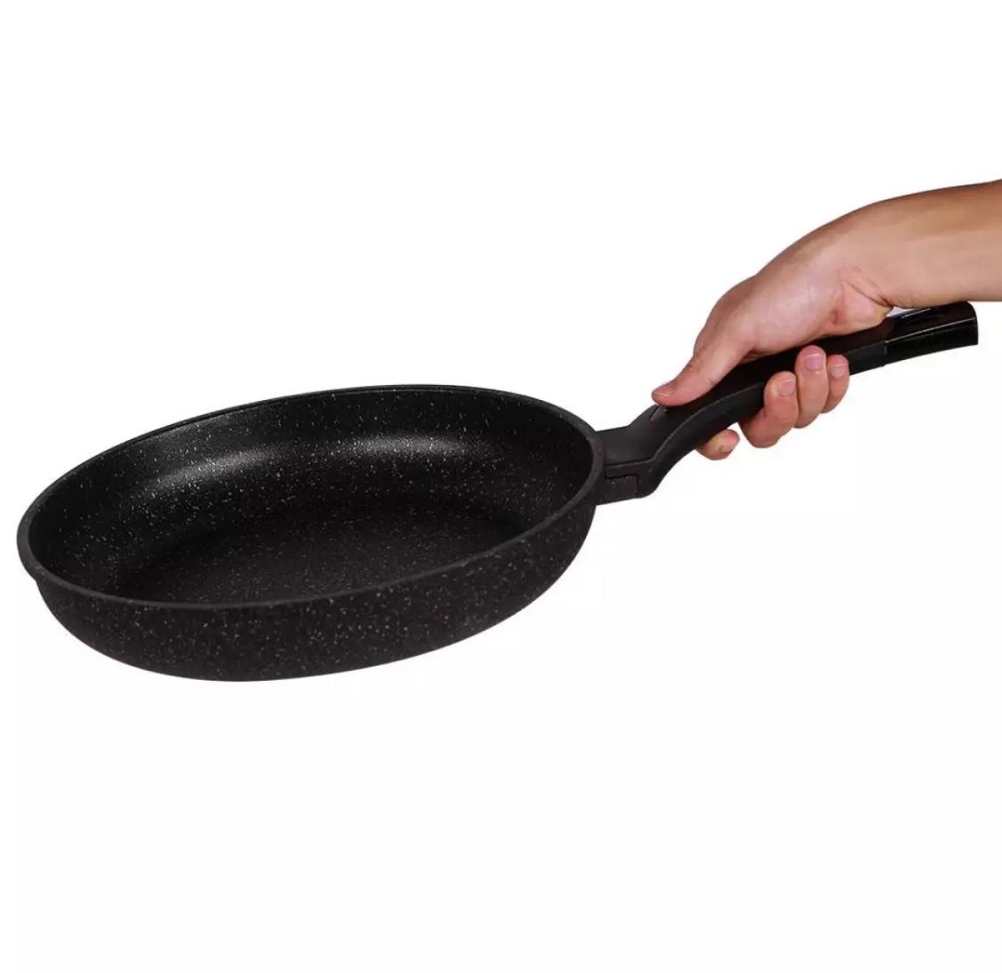 Chảo siêu bền đá SUNHOUSE 28cm SBD28 (Đen)
