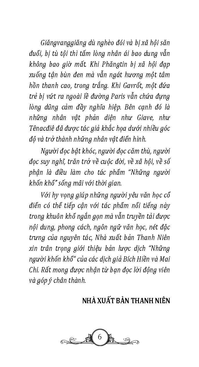 Văn Học Cổ Điển Tóm Lược - Những Người Khốn Khổ