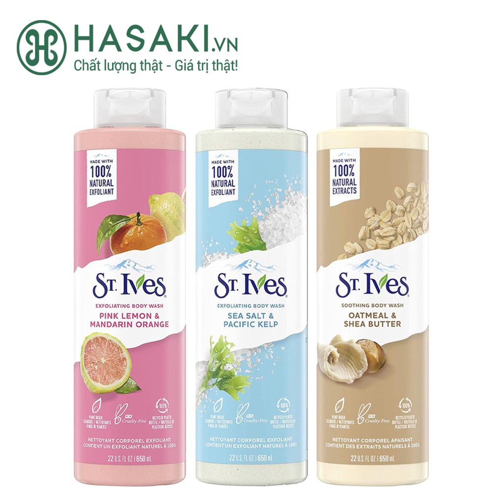 Sữa Tắm St.Ives Dưỡng Da 650ml