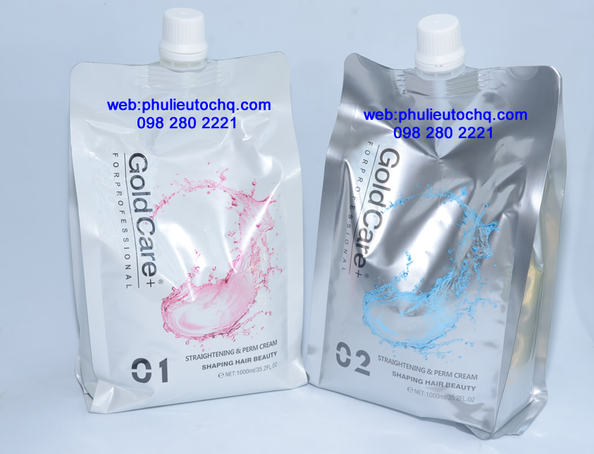 [HCM]Thuốc duỗi tóc Gold Care 2 túi x 1000ml