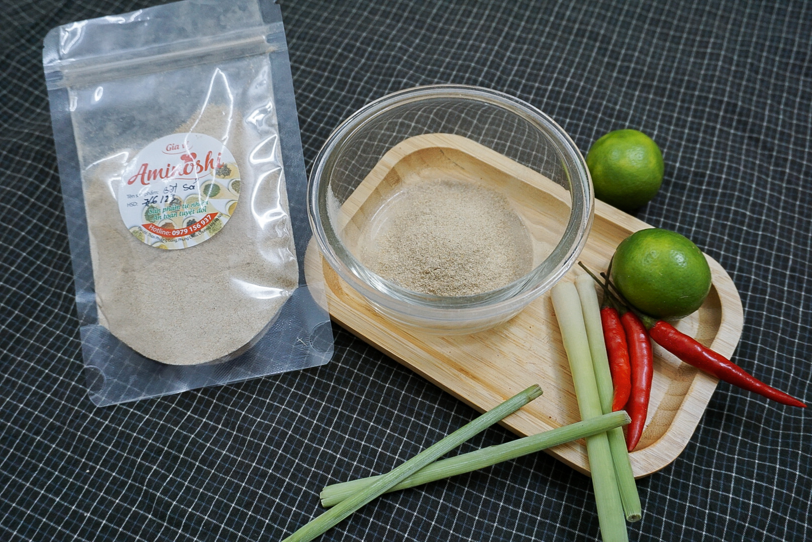 BỘT SẢ KHÔ NGUYÊN CHẤT AMINOSHI