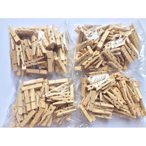 Combo 50 kẹp gỗ thông tặng kèm 5 mét dây cói
