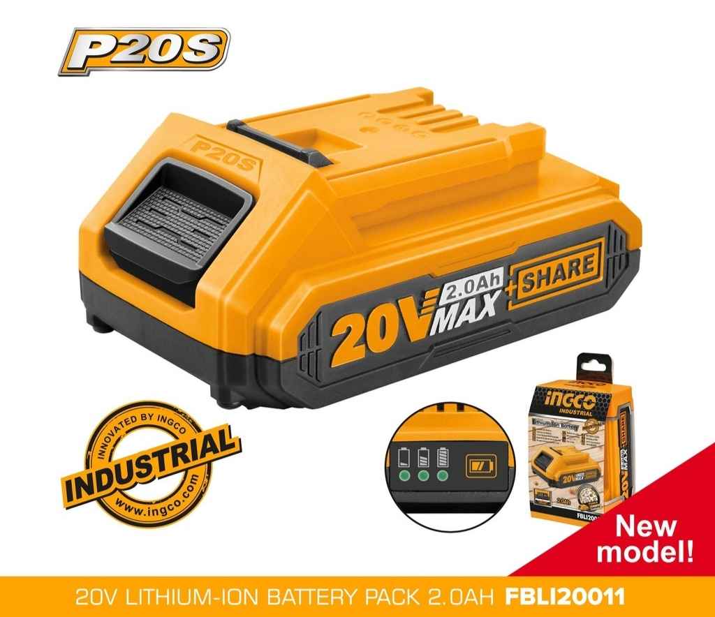 [HCM]Pin Lithium 20V 2.0A/h Ingco FBLI20011