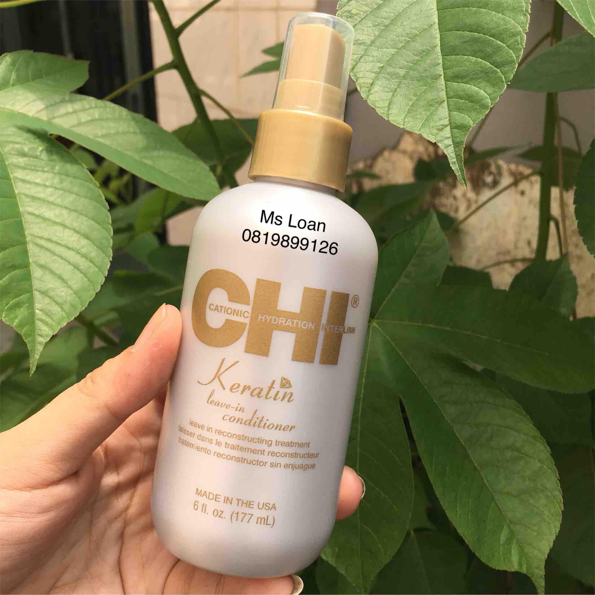 Xịt dưỡng xả khô phục hồi ngăn tóc gãy rụng chi keratin usa 177ml