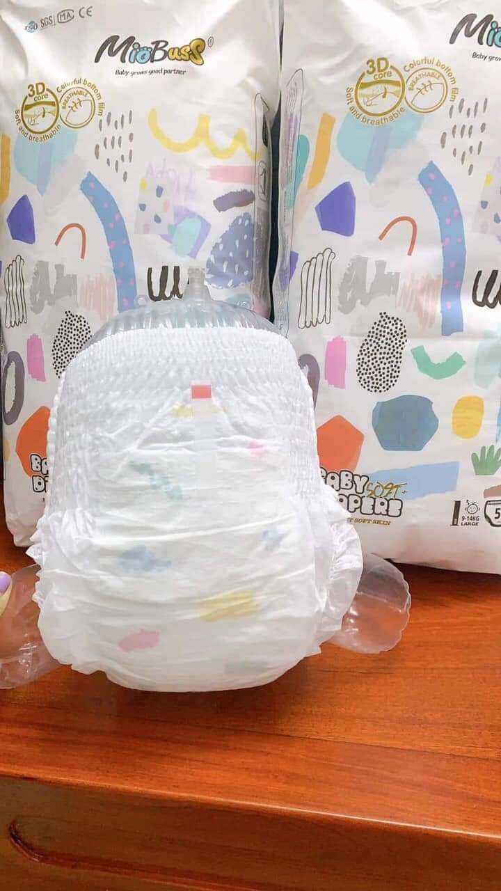 Bỉm bao bì  #MIOBUSS  giá 100 miếng freeship