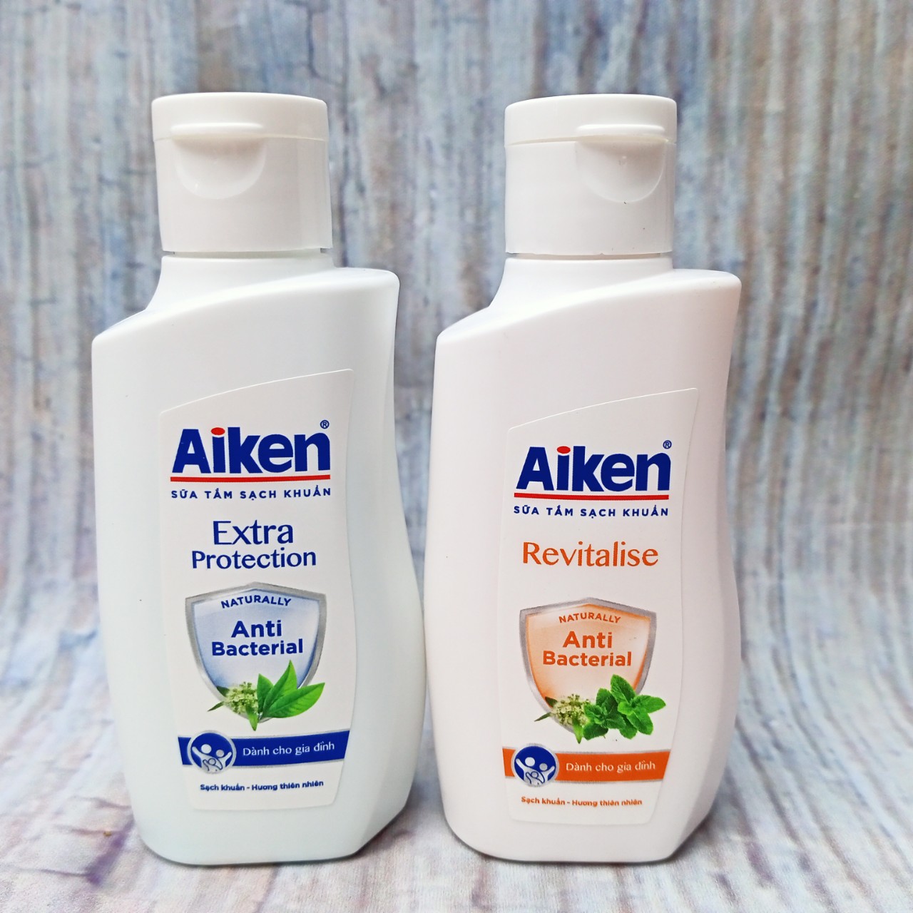 (Hàng khuyến mãi 60g) Set 5 chai Sữa Tắm Sạch Khuẩn Aiken 60g (Hàng tặng)