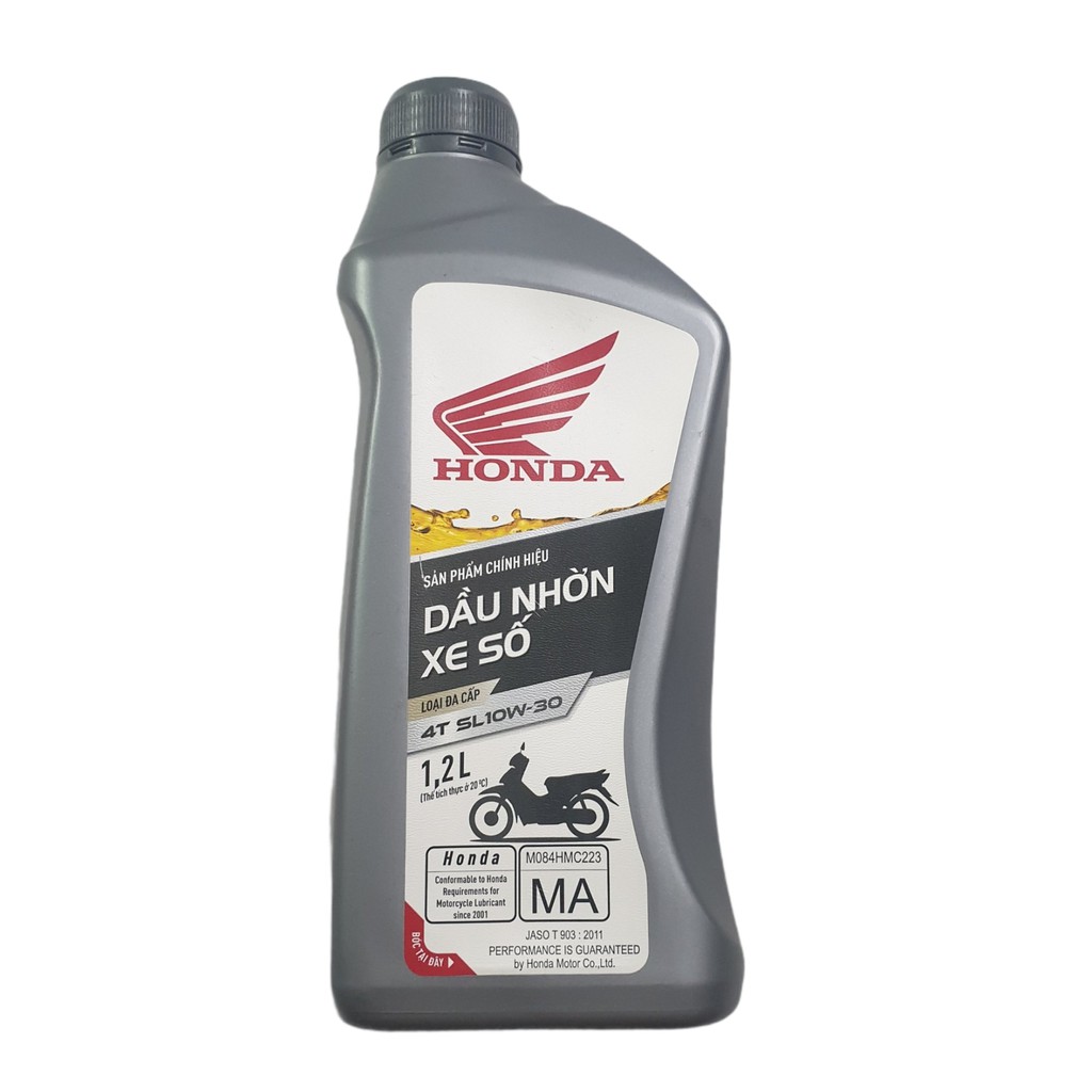 NHỚT XE SỐ HONDA 4T CAO CẤP 10W30 1 LÍT 2 (BAO BÌ MỚI)