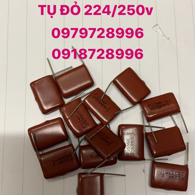 Tụ đỏ 224-250v combo 10 con