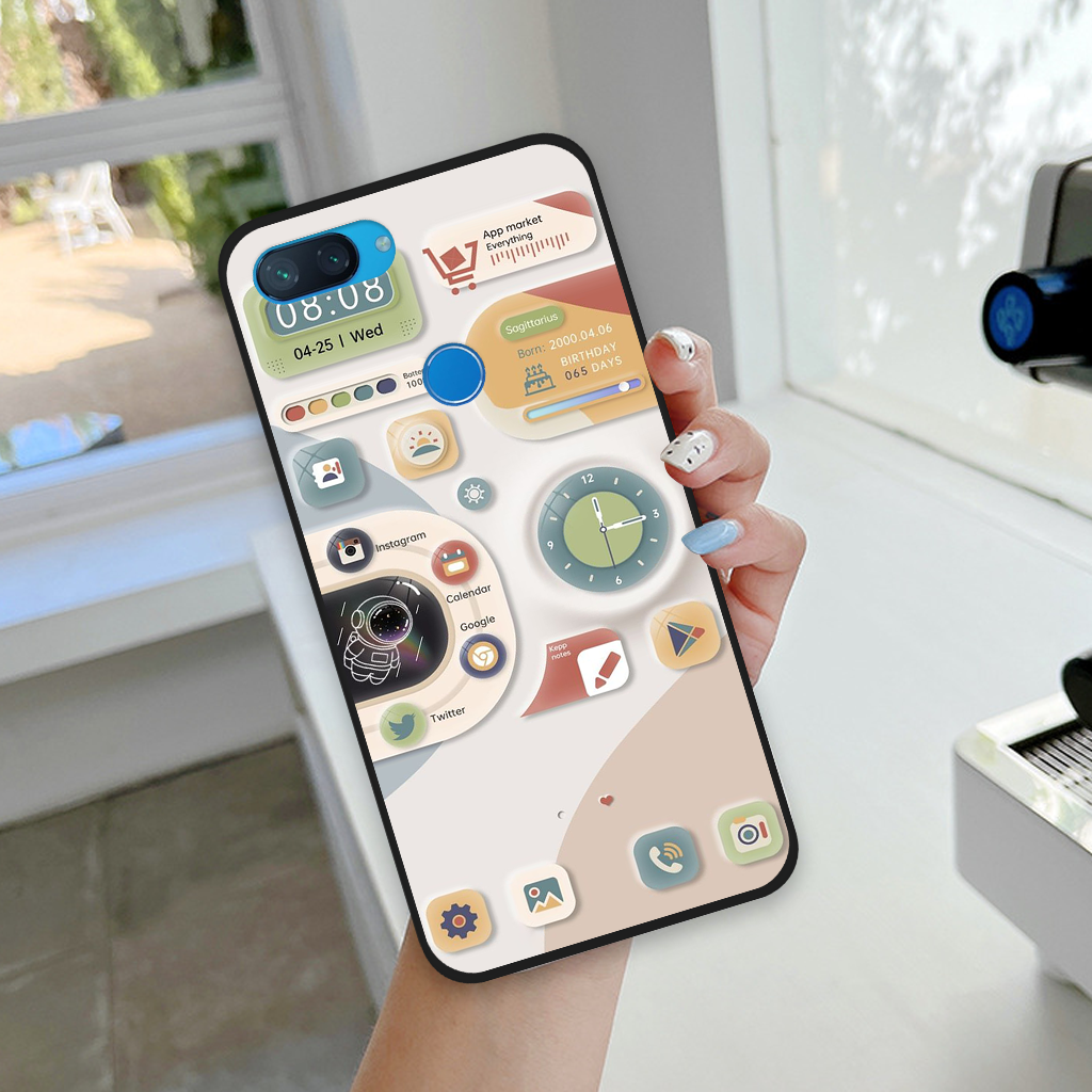 Ốp lưng Xiaomi Mi 8 Lite họa tiết đồng đồ dễ thương