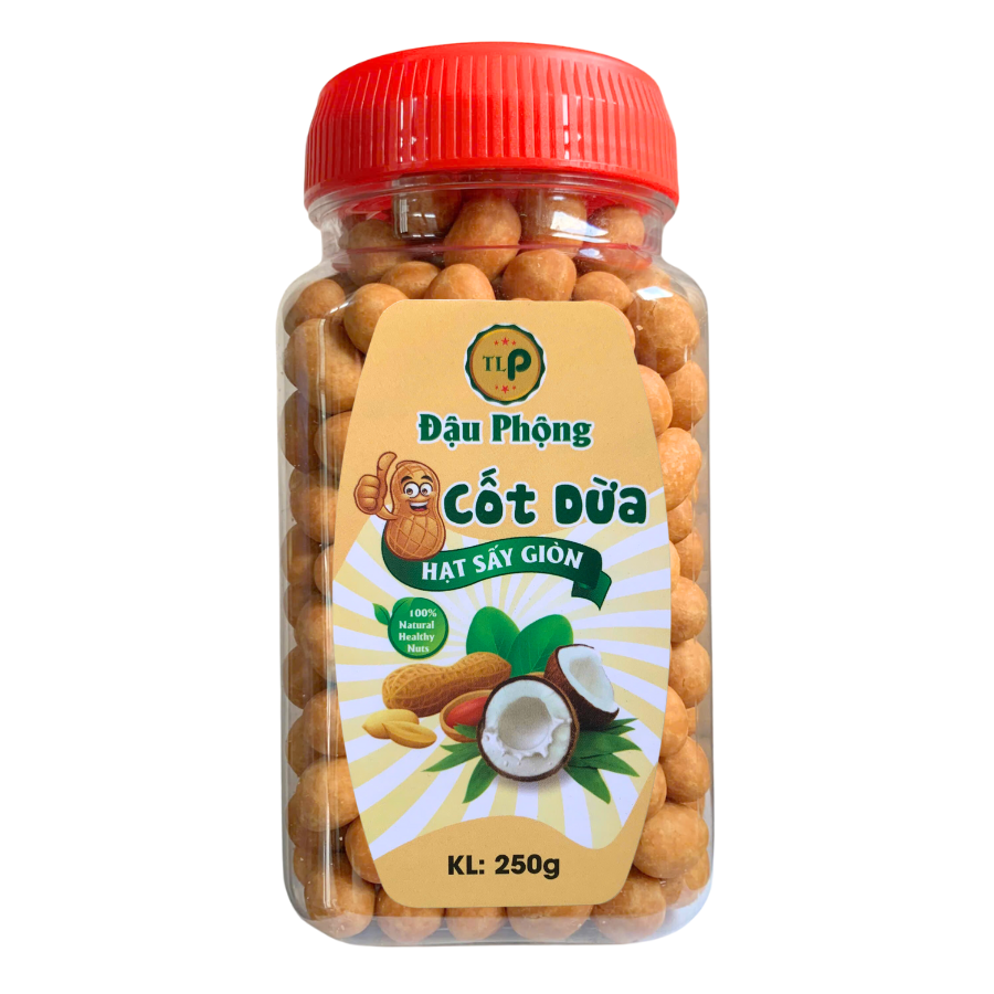 Đậu Phộng Cốt Dừa Tân Lộc Phát Hũ 250g