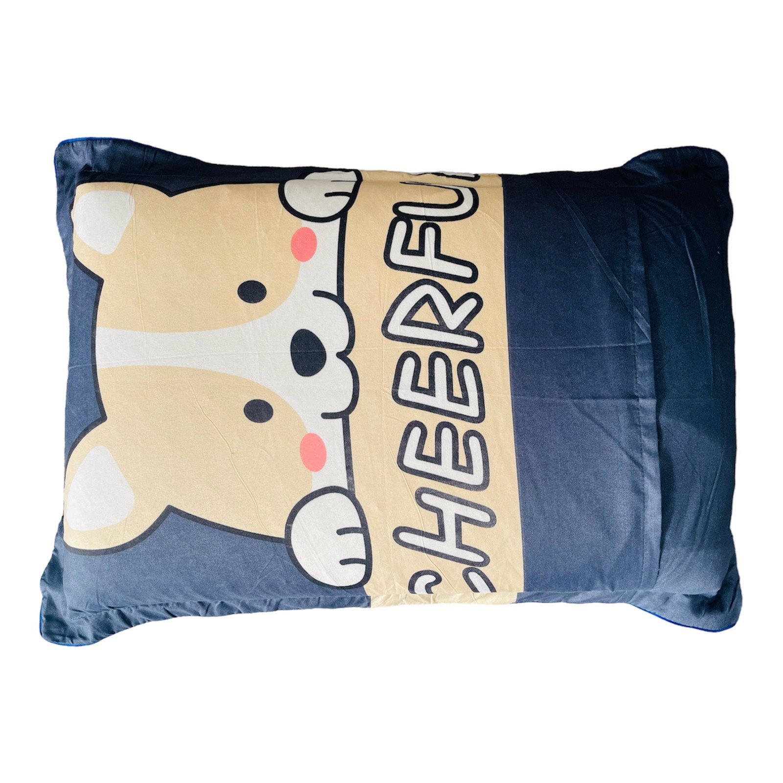1 Áo gối cotton size 40x60cm mẫu mới màu sắc họa tiết nổi bật - Ben Ben- vỏ gối cotton, case pillow