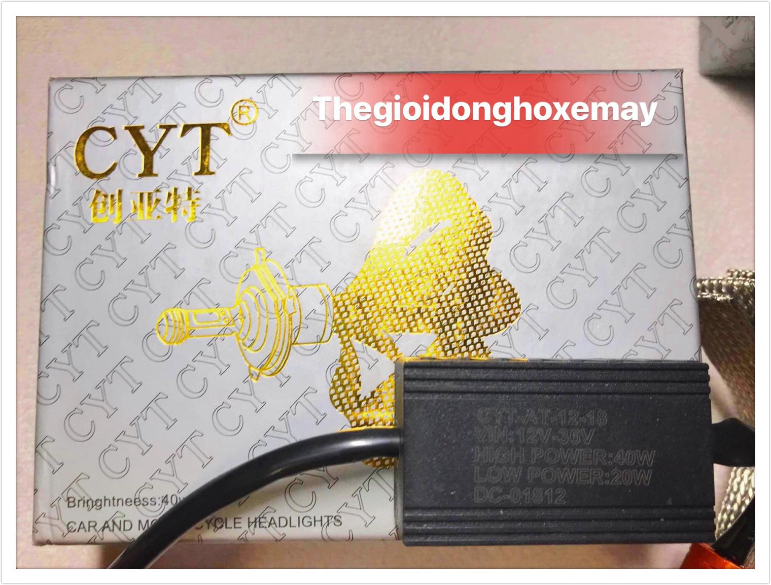 Đèn Pha Led CYT xịn - Chân H4 -2 Tim