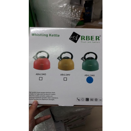 Ấm Từ Arber 4L Màu Đỏ Hàng Cao Cấp