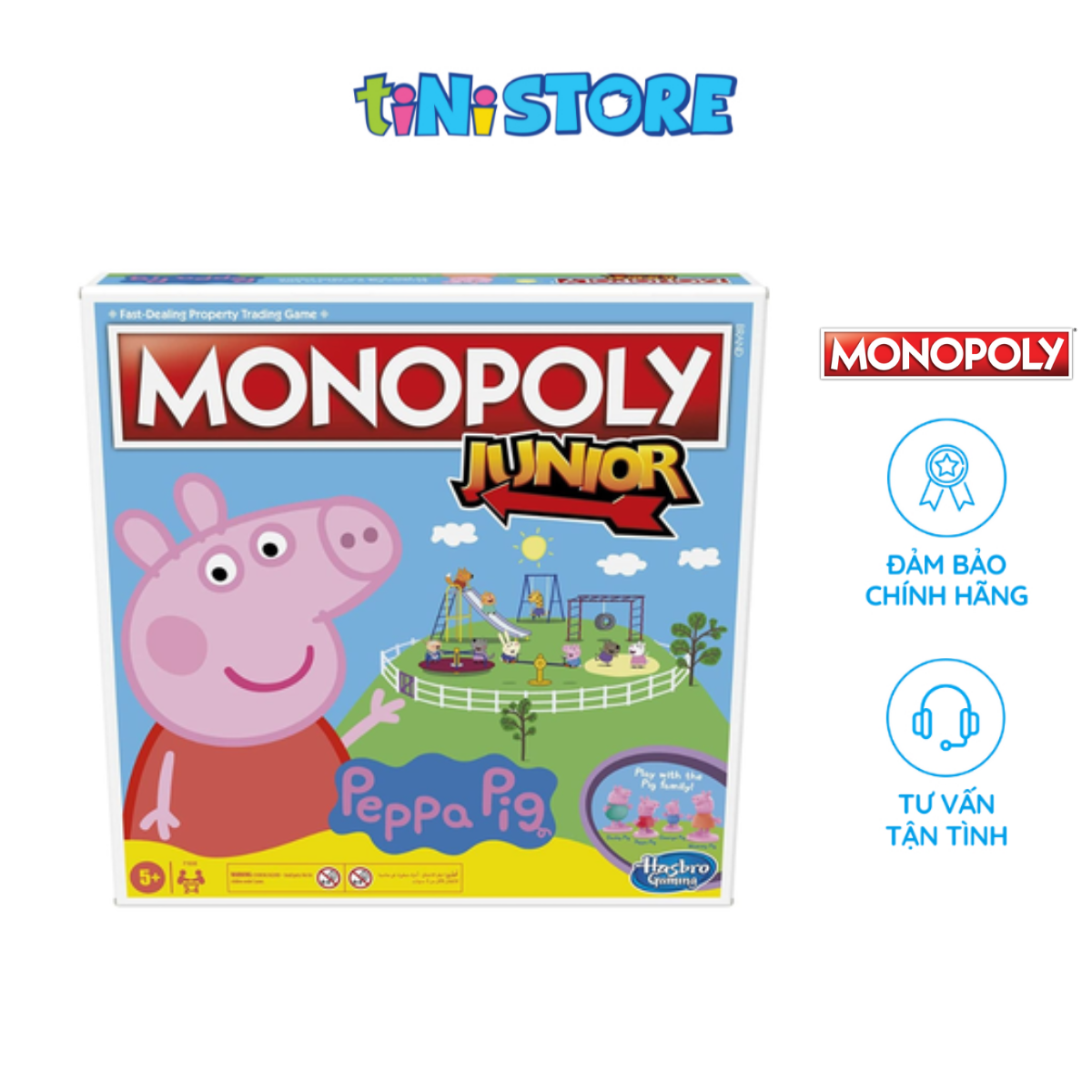 Bộ đồ chơi cờ tỷ phú hình peppa pig monopoly f1656