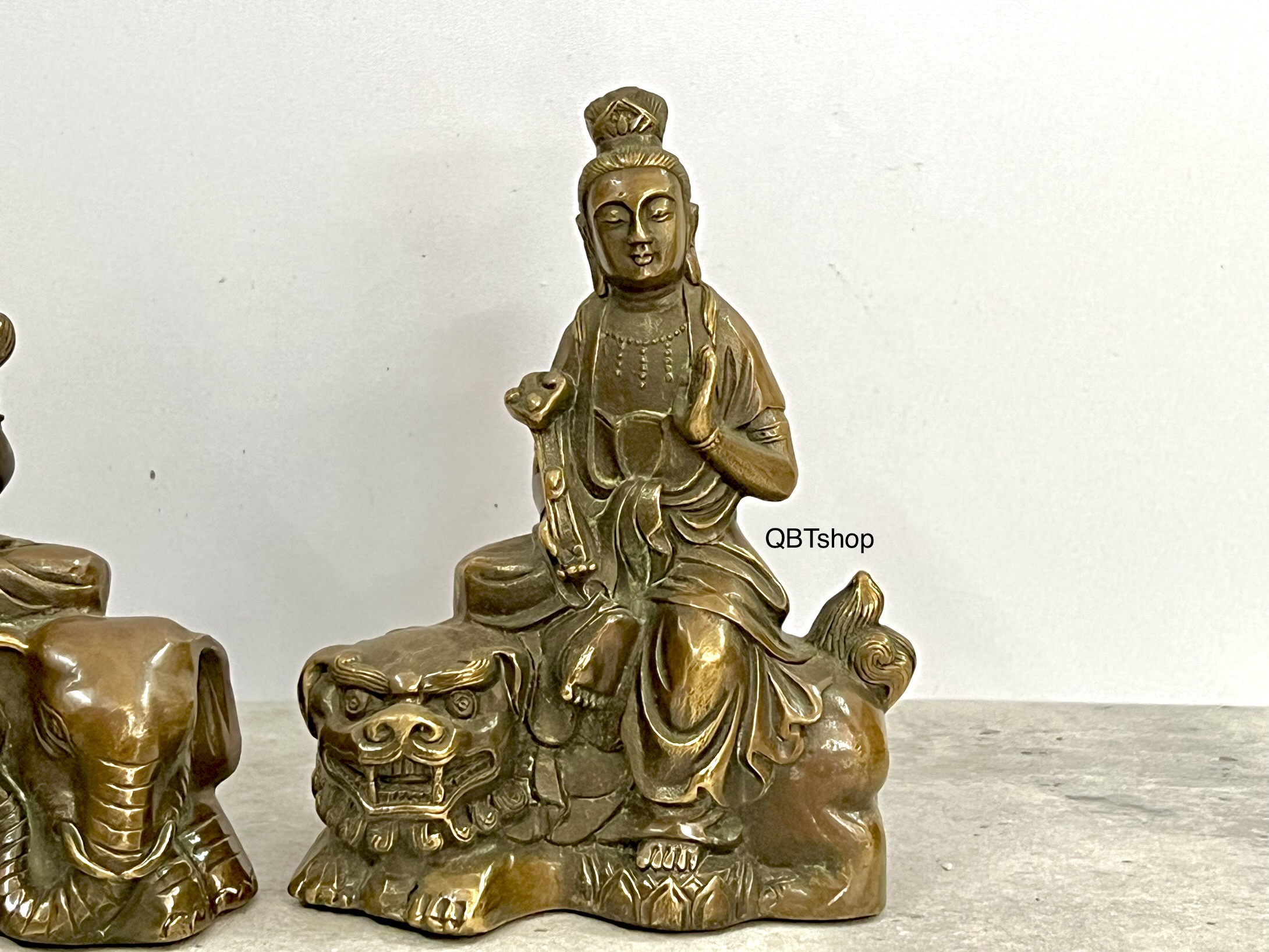 Văn thù phổ hiền bằng đồng phong thuỷ