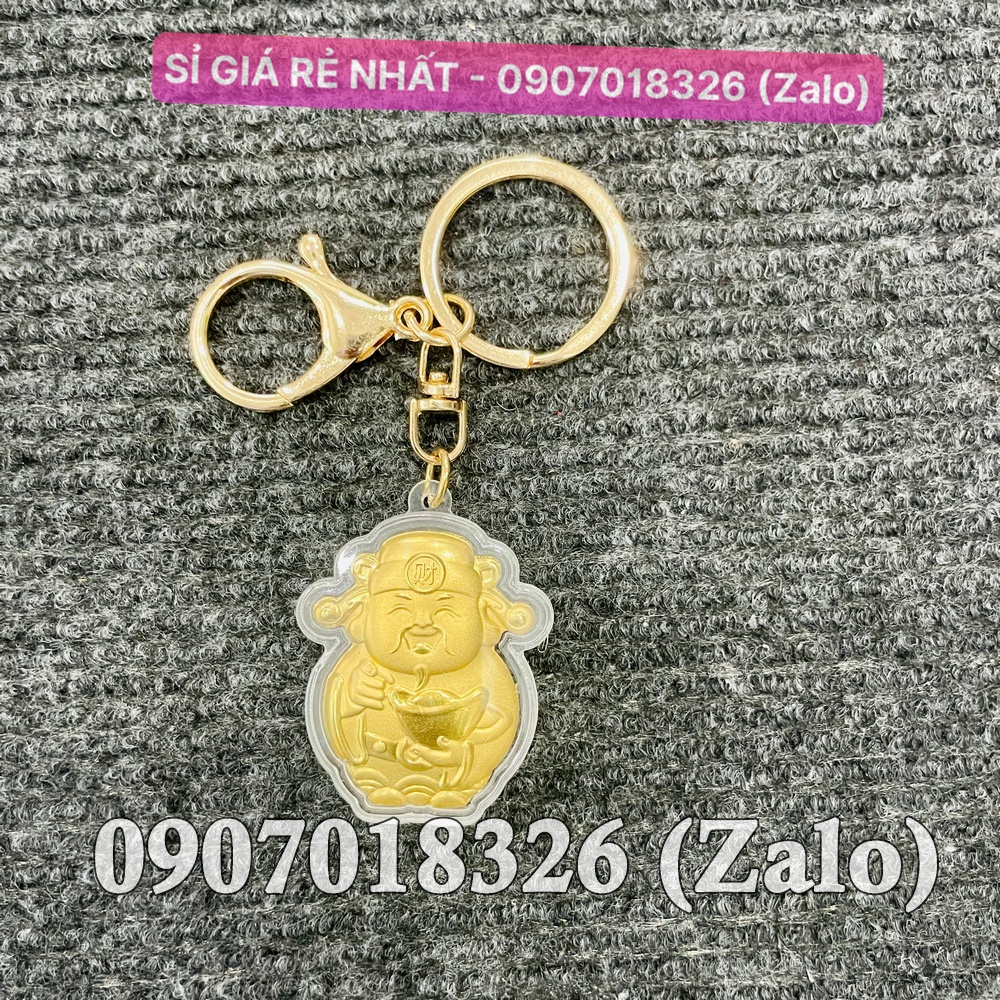 Móc Khóa Thần Tài May Mắn Chiêu Tài