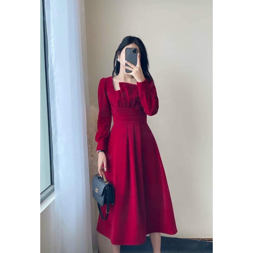 [FREESHIP] ĐẦM XẾP GẤP LY EO TAY DÀI BIGSIZE 50.90KG