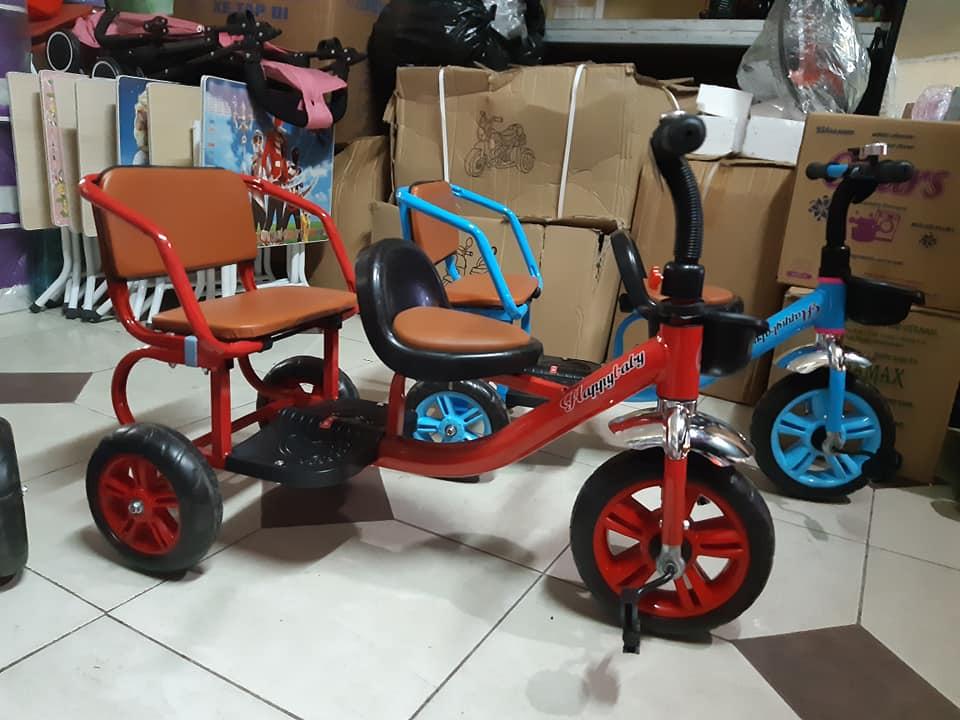 XE ĐẠP XÍCH LÔ 2 GHẾ CHO BÉ CỰC ĐẸP
