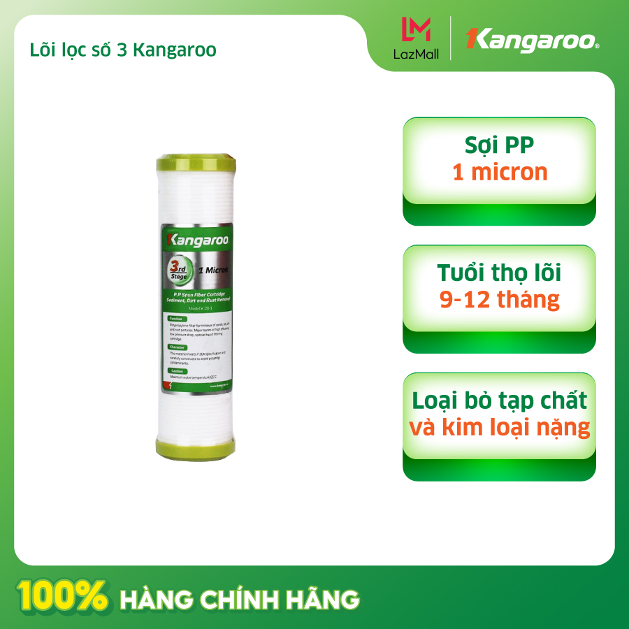 Lõi lọc số 3 Kangaroo - Hàng chính hãng