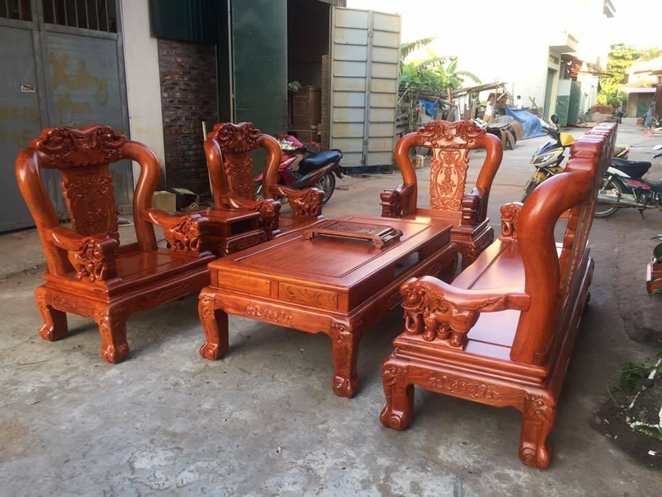 Bộ bàn ghế minh quốc đào gỗ lim