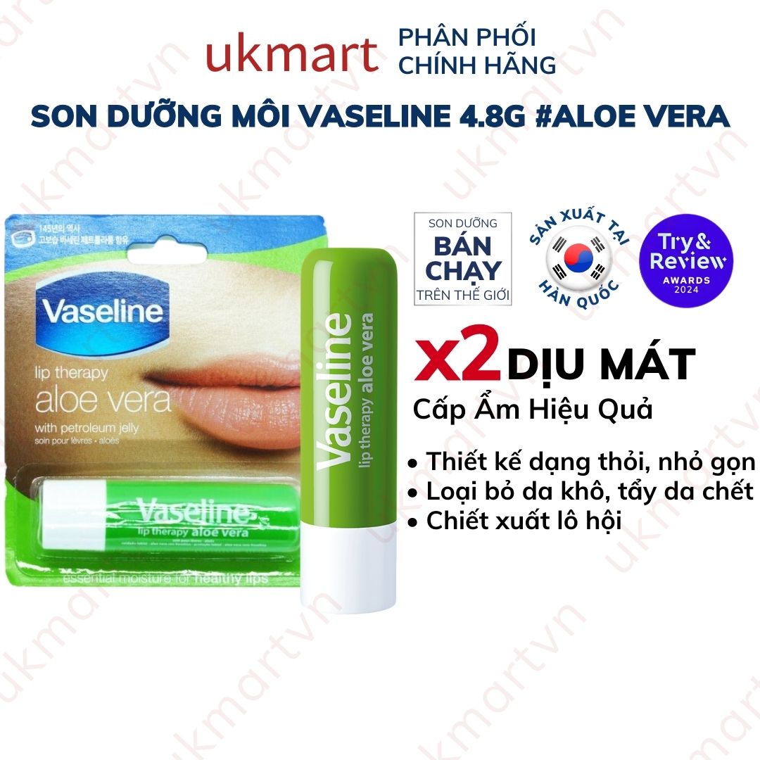 Son Dưỡng Môi Mềm Mại Vaseline Lip Therapy Dạng Thỏi 4.8g