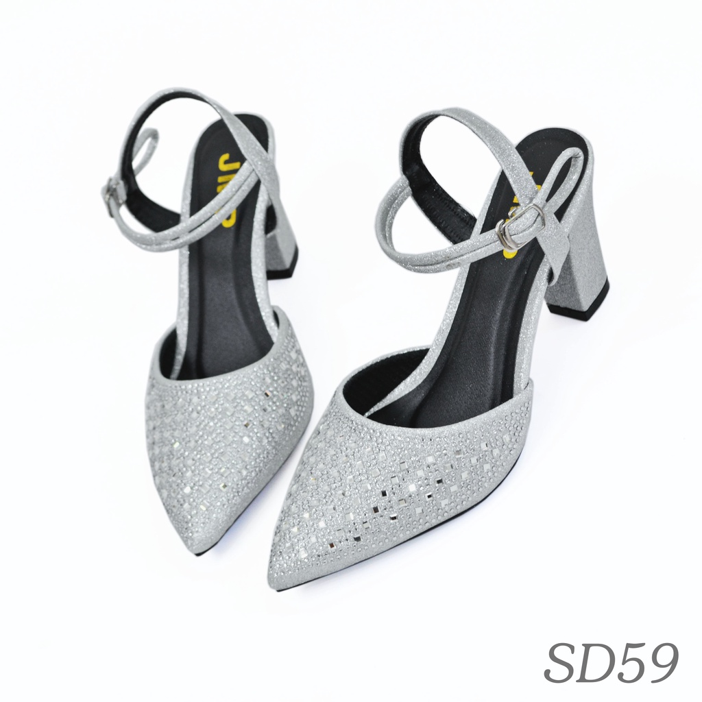 Giày Cao Gót Bít Mũi ĐÍnh Đá - SD59 - JMP