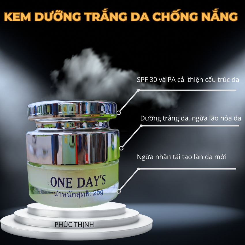 COmbo kem Trắng Da và Kem Nám ONE DAYS ( Thái Lan )